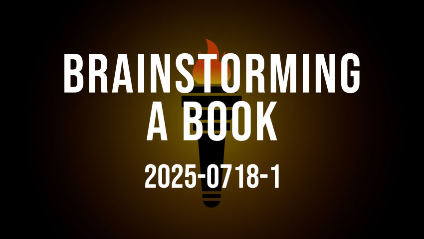 Brain storming a book