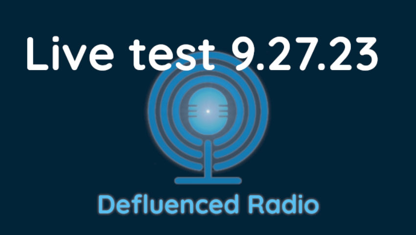 Live Stream Test 9/27/23